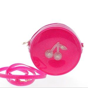 Glitter Cherry Jelly Crossbody - Hot Pink